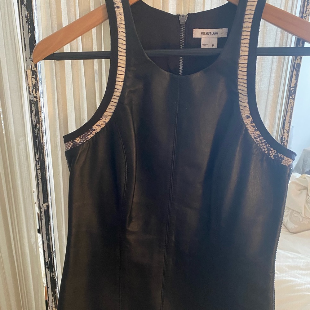 Helmut Lang Leather Top